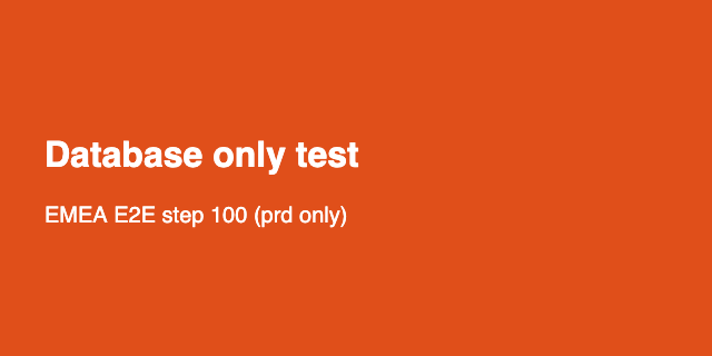 Database only test image